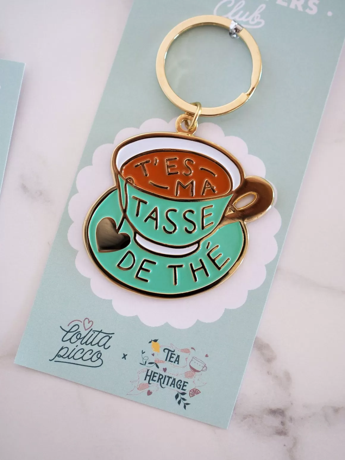 Les Favoris D'Élodie^TEA HERITAGE Porte-Clés T'es ma Tasse de Thé