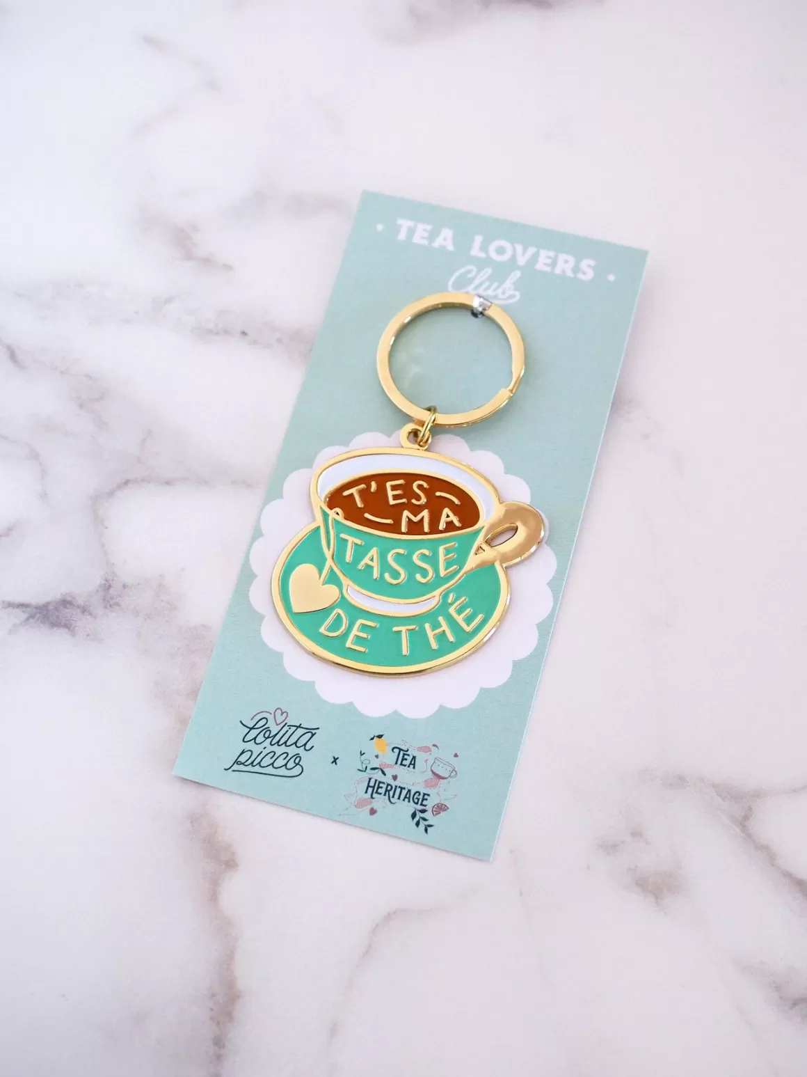 Les Favoris D'Élodie^TEA HERITAGE Porte-Clés T'es ma Tasse de Thé
