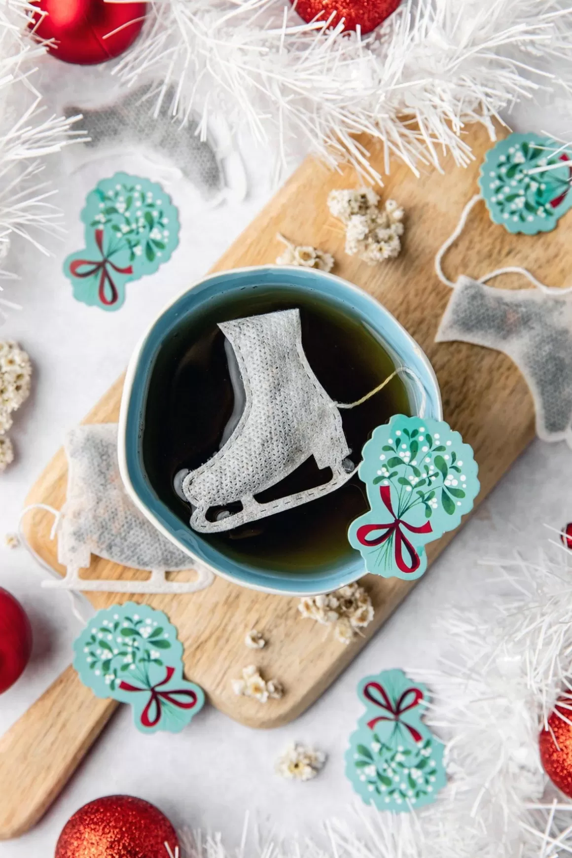 Cadeaux Autour Du Thé Pour Noël^TEA HERITAGE Sachets de thé personnalisé Noël - Patin à glace x5
