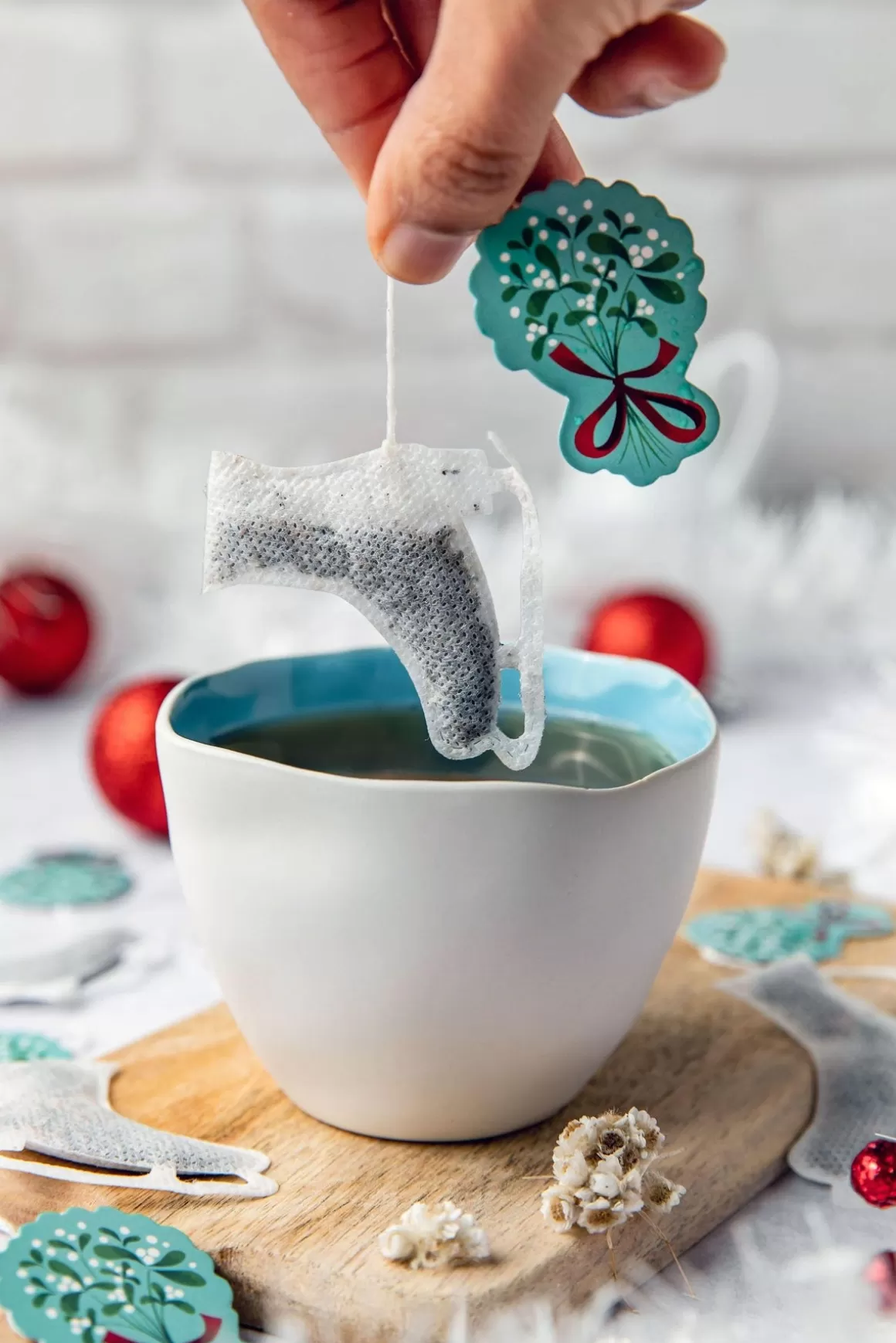Cadeaux Autour Du Thé Pour Noël^TEA HERITAGE Sachets de thé personnalisé Noël - Patin à glace x5